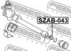 SUZUK 4854182H10 Mounting, steering gear